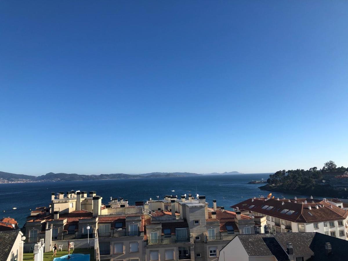 Enjoy Sanxenxo,200M Playa, Balcon Vistas Cies, Piscina & Terraza Azotea,2 Plazas Garaje, 2 Banos, Muy Luminoso, Muy Tranquilo,Muy Equipado, Centrico Daire Dış mekan fotoğraf