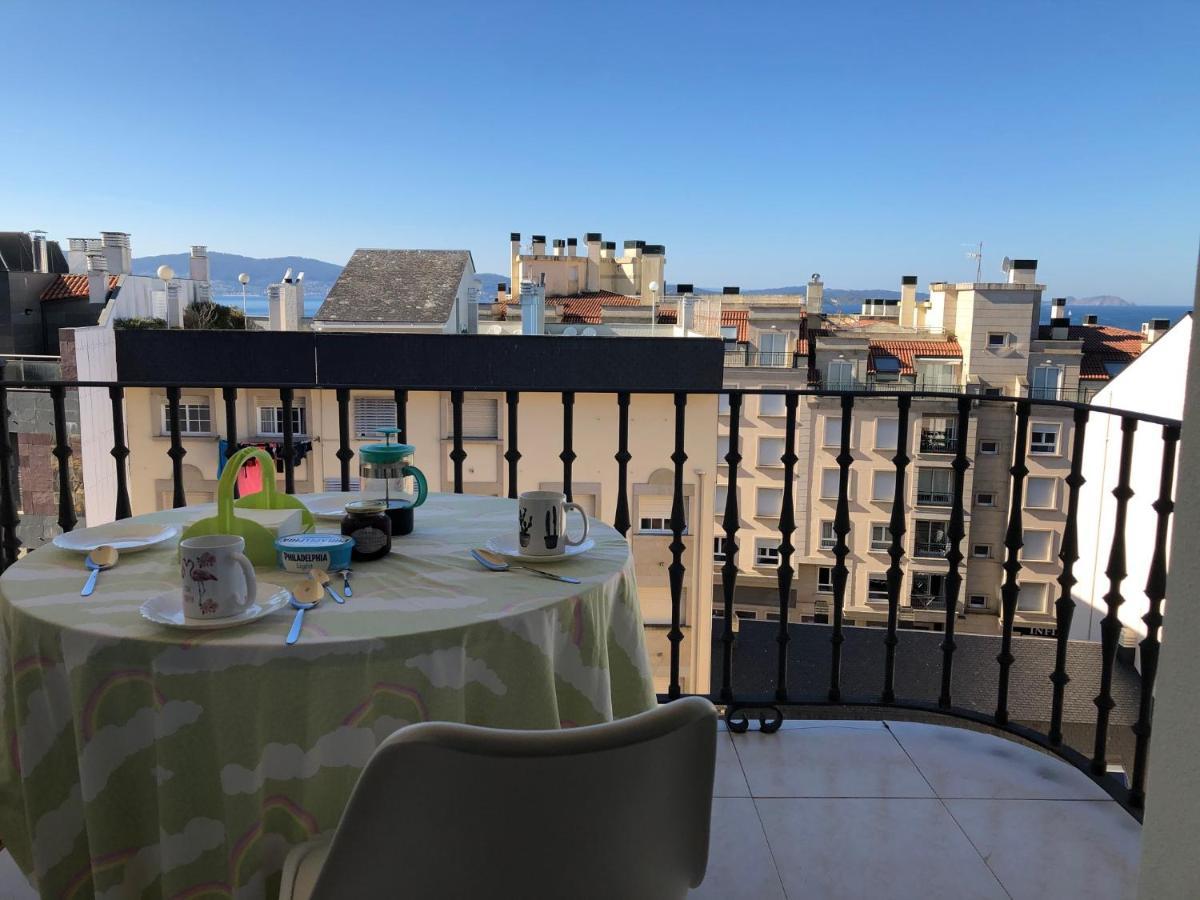 Enjoy Sanxenxo,200M Playa, Balcon Vistas Cies, Piscina & Terraza Azotea,2 Plazas Garaje, 2 Banos, Muy Luminoso, Muy Tranquilo,Muy Equipado, Centrico Daire Dış mekan fotoğraf